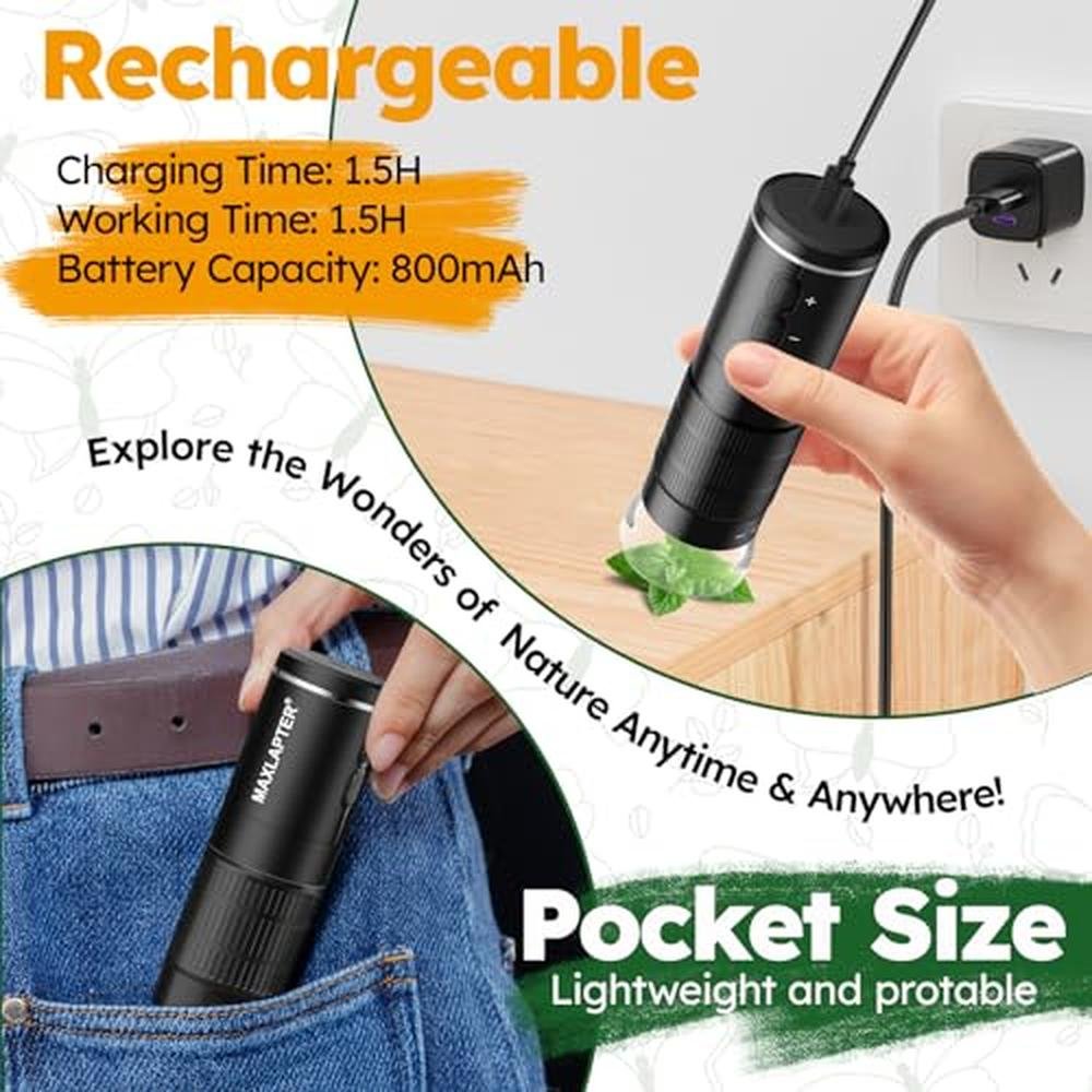 Microscope Digital: MAXLAPTER Wireless Digital Microscope – Packaging