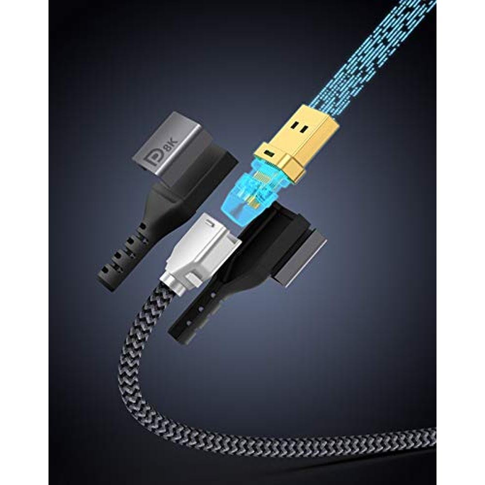 Maxonar 8K DisplayPort Cable 1.4 – Close-up Detail