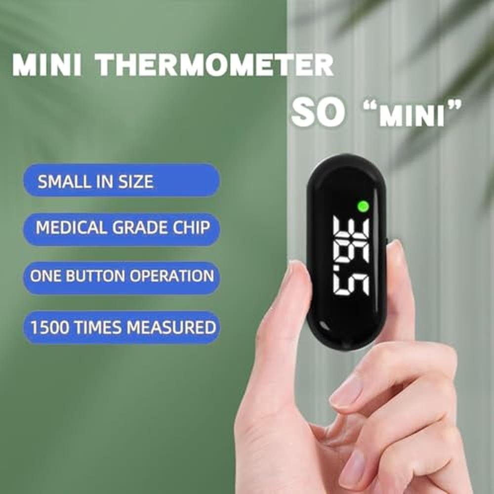 Medical Forehead: Digital Thermometer with Backlight Fever – Side View
