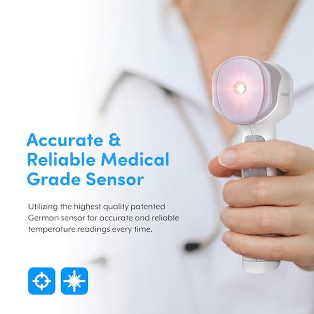 Thermometer Medical: Heavy Duty Touchless Infrared Forehead – Side View