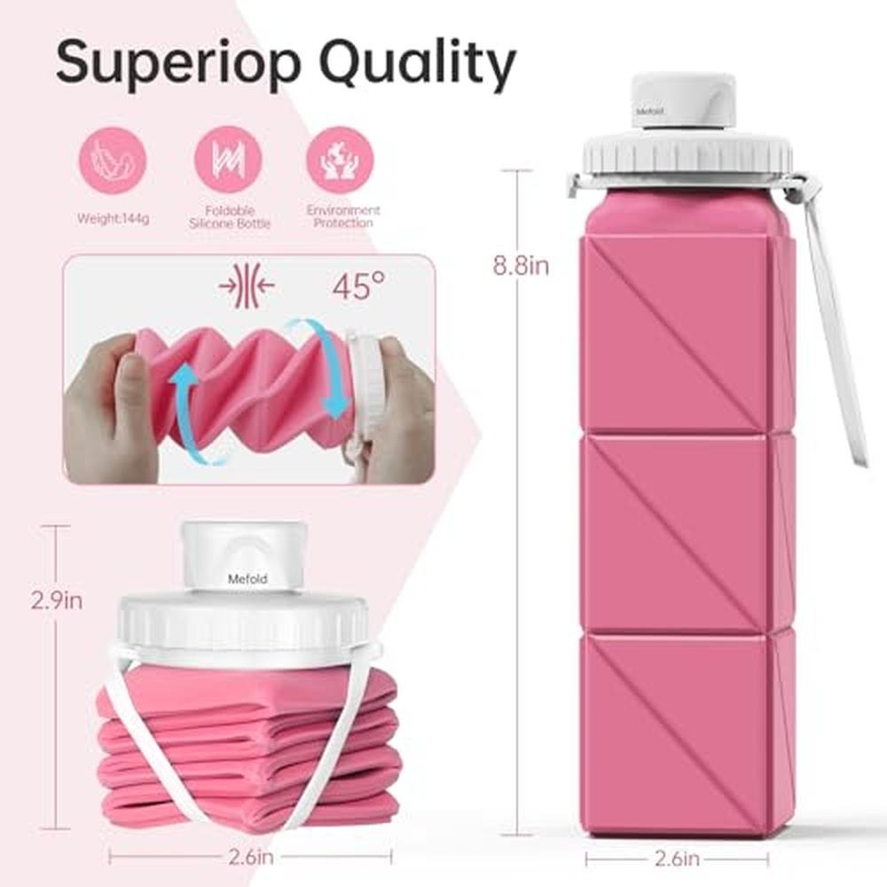 Water Bottle: Mefold Collapsible Water Bottle for Travel – Close-up Detail