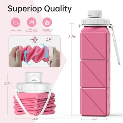 Water Bottle: Mefold Collapsible Water Bottle for Travel – Close-up Detail