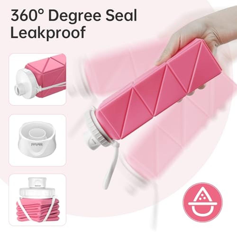 Water Bottle: Mefold Collapsible Water Bottle for Travel – In Use