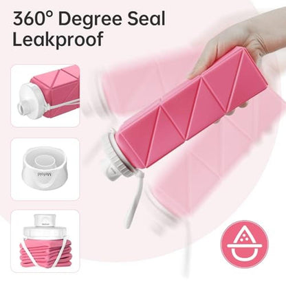Water Bottle: Mefold Collapsible Water Bottle for Travel – In Use