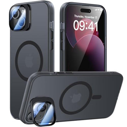 iPhone Plus: Meifigno Window Mag Series Case for iPhone 15 – Front View
