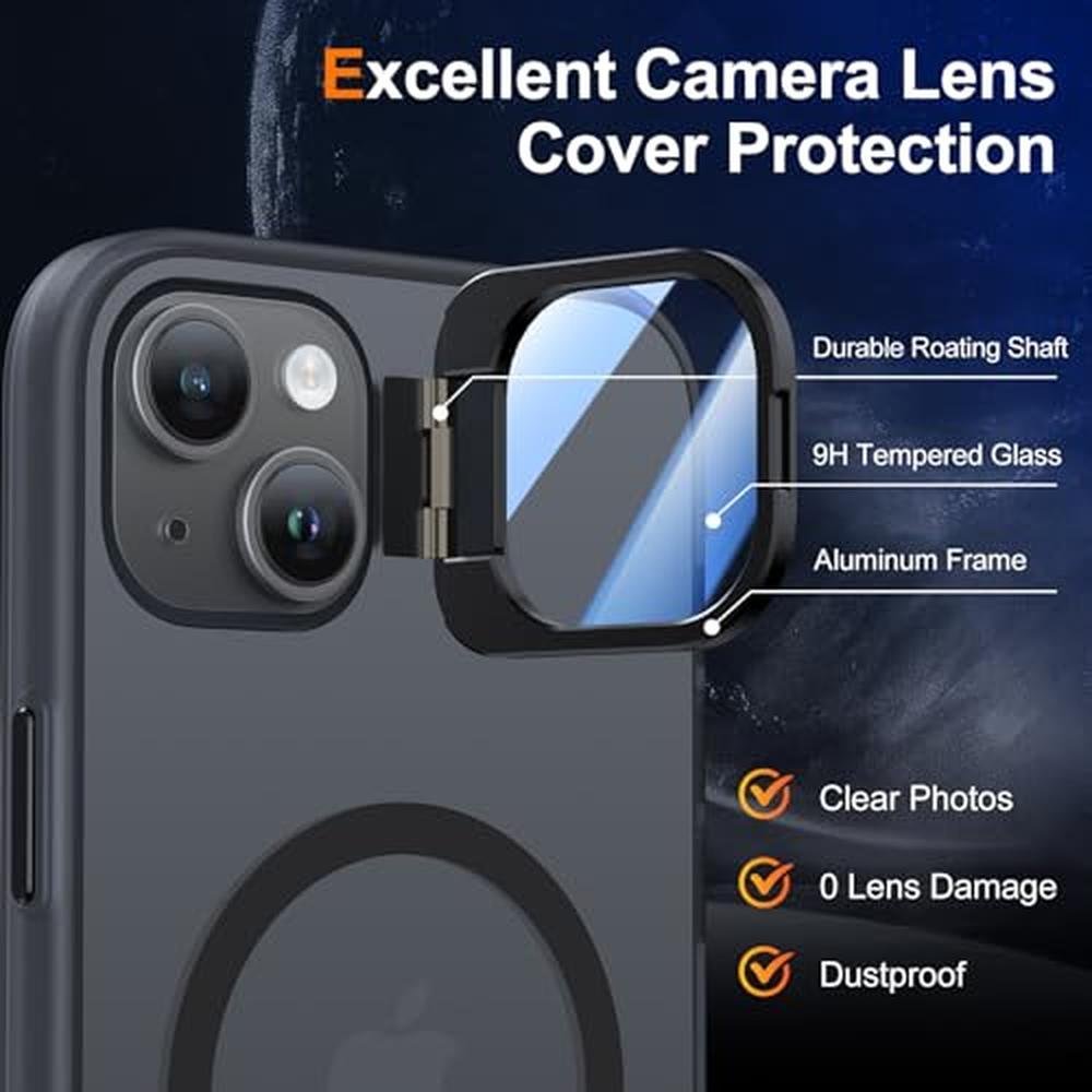 iPhone Plus: Meifigno Window Mag Series Case for iPhone 15 – Close-up Detail
