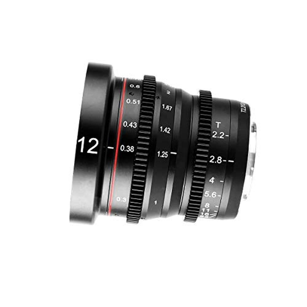 Meike 12mm T2.2 Manual Focus Wide Angle Fixed Prime Cinema – Side View