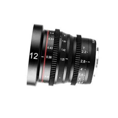 Meike 12mm T2.2 Manual Focus Wide Angle Fixed Prime Cinema – Side View