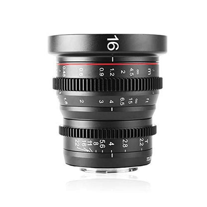 Meike 16mm T2.2 Manual Focus Wide Angle Fixed Prime Cinema – Front View
