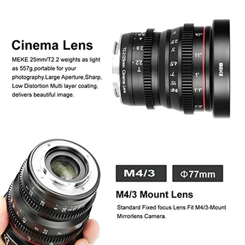 Meike 25mm: Meike 25mm T2.2 Manual Focus Prime Mini Cinema – In Use