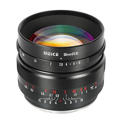 Lens Meike 50mm F0.95: Meike Large Aperture Wide Angle Lens – Front View