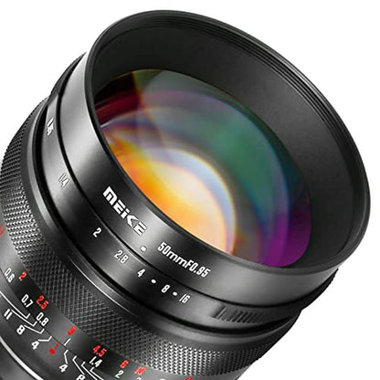 Lens Meike 50mm F0.95: Meike Large Aperture Wide Angle Lens – Side View