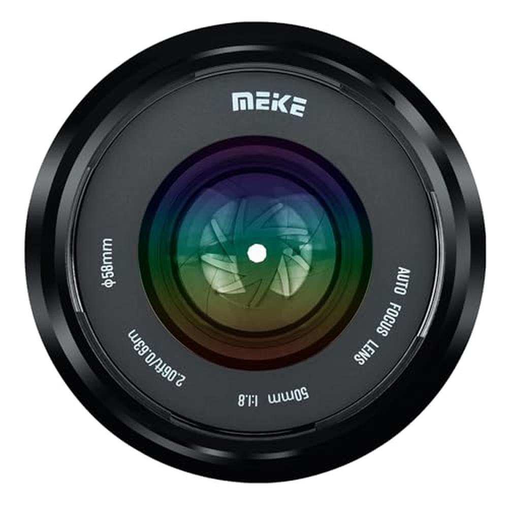 Meike 50mm: Meike 50mm F1.8 Full Frame AF STM Lens – Side View