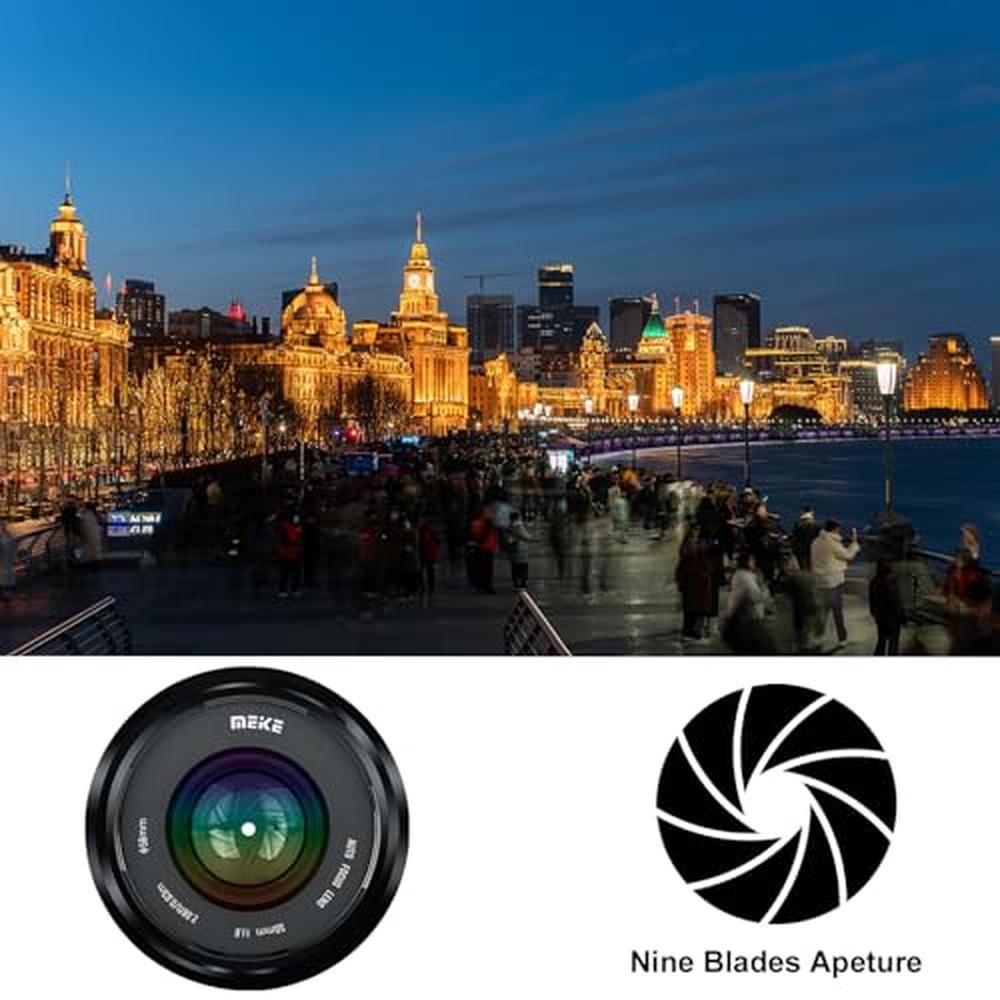 Meike 50mm: Meike 50mm F1.8 Full Frame AF STM Lens – Close-up Detail