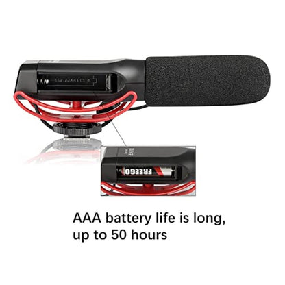 Meike MK-MP2 Camera Shotgun Microphone – In Use