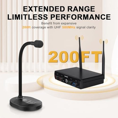 Conference Melonare: MELONARE 4-Channel Wireless UHF – Close-up Detail
