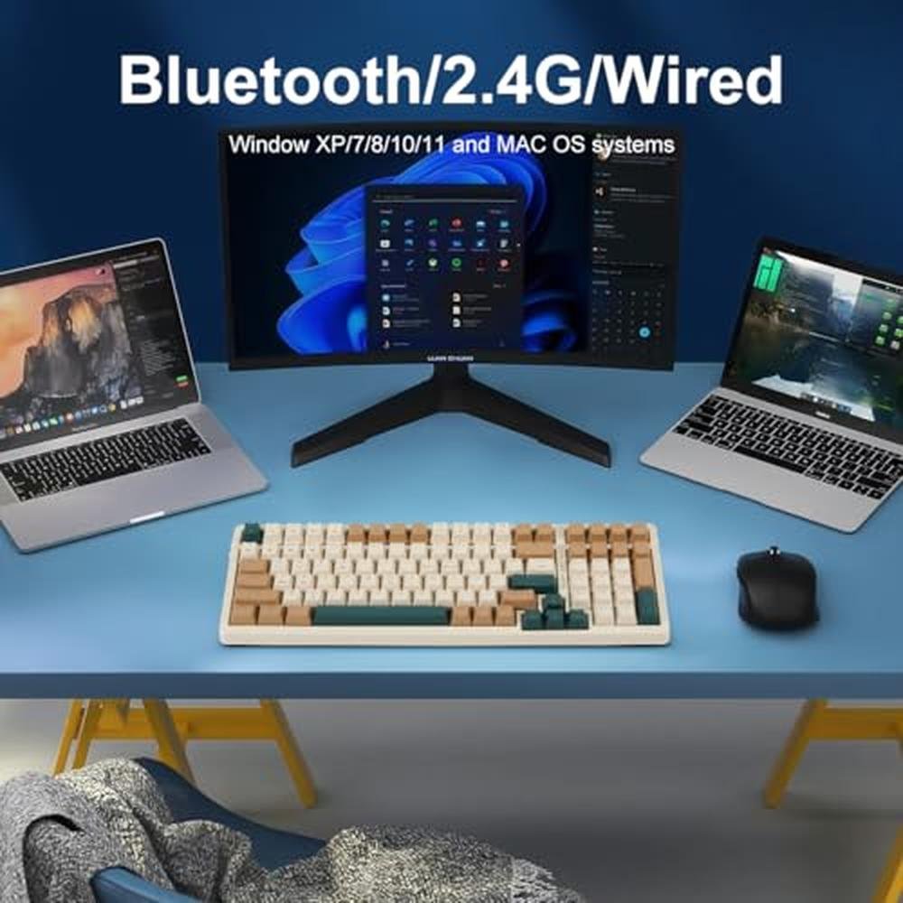 Merdia Wireless Mechanical Keyboard – Close-up Detail