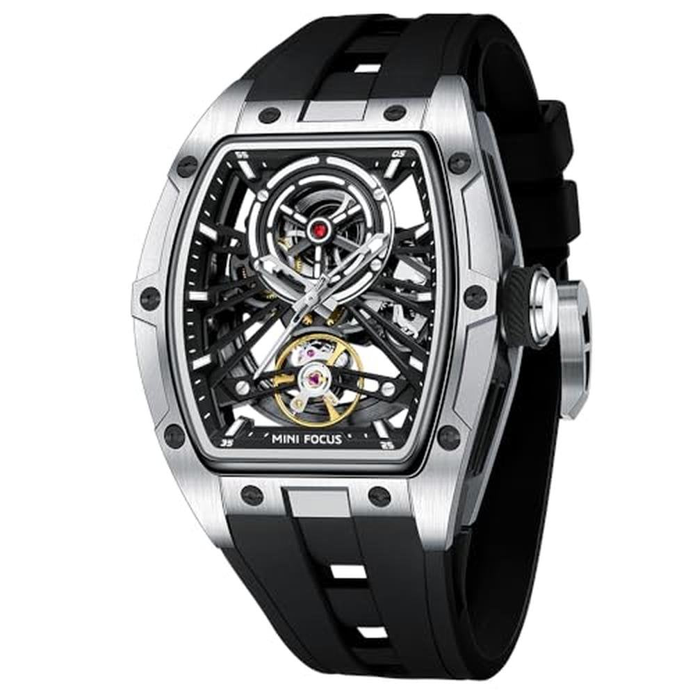 Men Watches: MF MINI FOCUS Unique Automatic Mechanical Watch – Front View