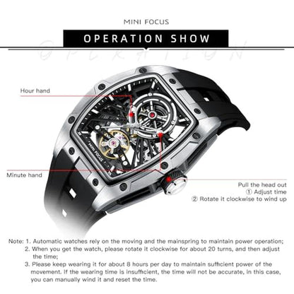 Men Watches: MF MINI FOCUS Unique Automatic Mechanical Watch – Packaging