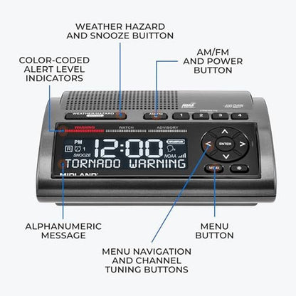Radio Emergency: Midland WR400 Weather Radio Deluxe NOAA – Packaging