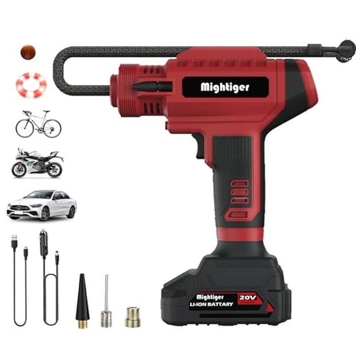 Air Mightiger: MIGHTIGER 20V Cordless Mini Air Compressor – Front View