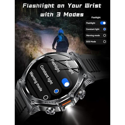 Military Watch: KPEP Military Smart Watch for Men 800mAh – Close-up Detail