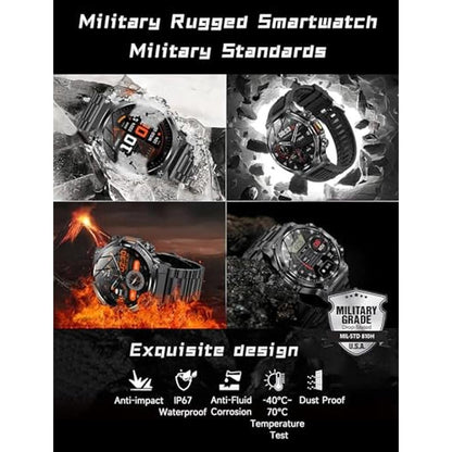 Military Watch: KPEP Military Smart Watch for Men 800mAh – In Use