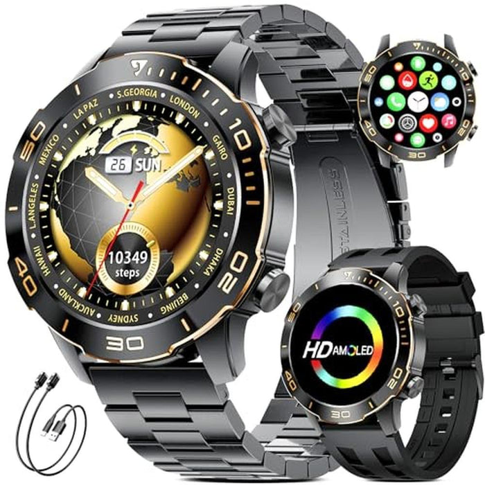 Military Smart Watch: 1.43'' AMOLED Screen – Front View