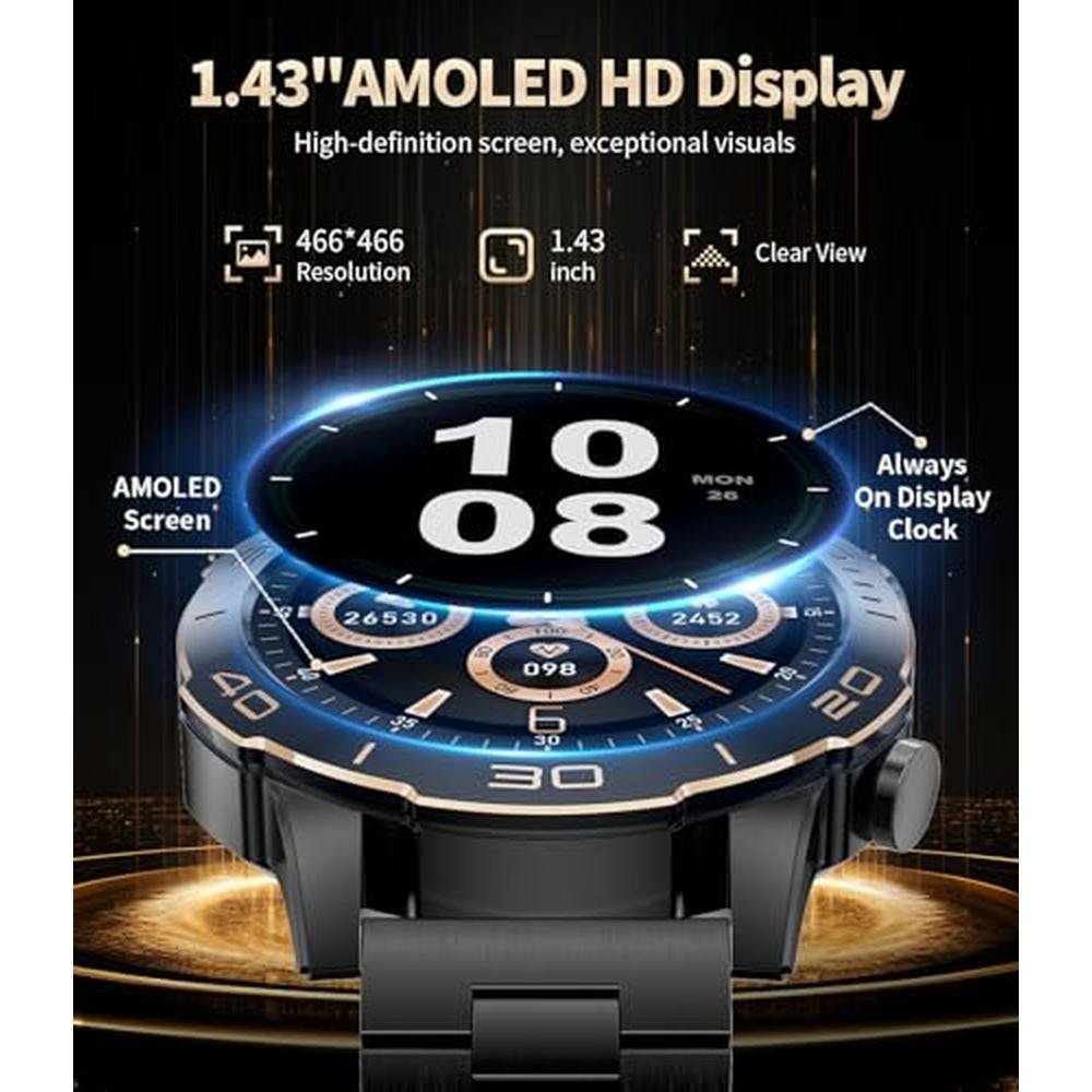 Military Smart Watch: 1.43'' AMOLED Screen – Packaging