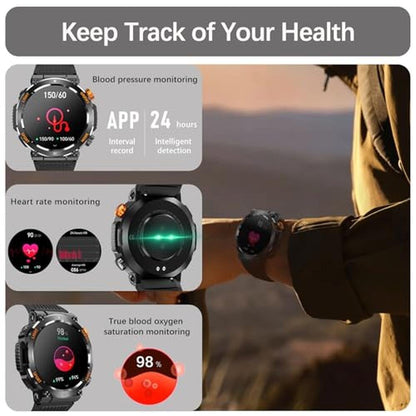 Military Watch for Men: YoYoFit Y27 Waterproof Tactical – Close-up Detail