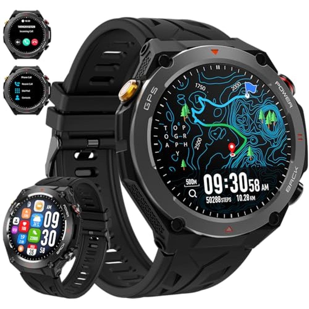 Military Watch: Rugged Smartwatch – Front View