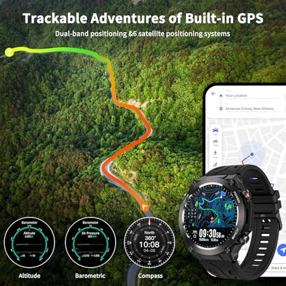 Military Watch: Rugged Smartwatch – Side View
