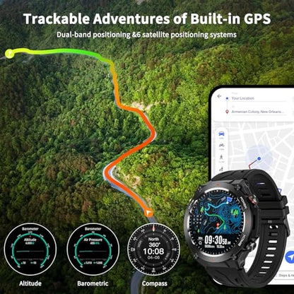 Military Watch: Rugged Smartwatch – Side View