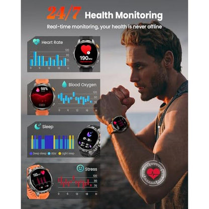 Men Watch: Military Smart Watch with 1000mAh 5ATM – Packaging