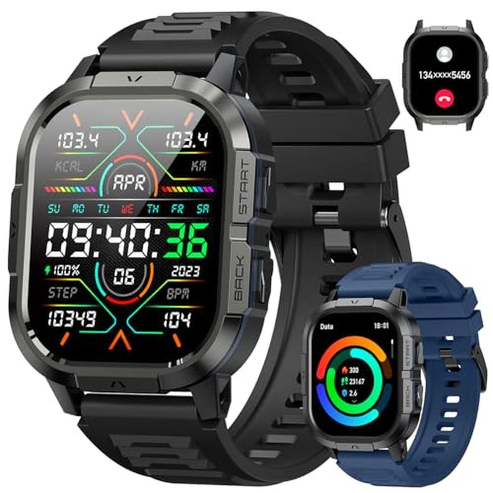 Military Watches: Tactical Smartwatch for Men 2.06 AMOLED – Front View