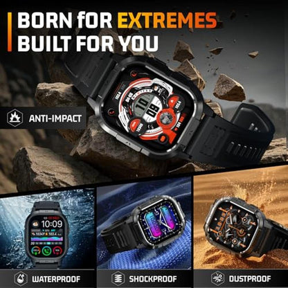 Military Watches: Tactical Smartwatch for Men 2.06 AMOLED – Close-up Detail