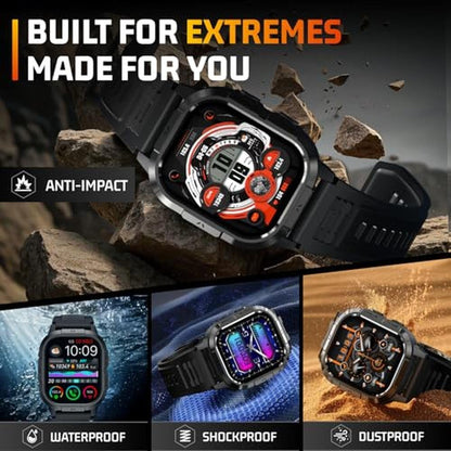 Military Watches: Tactical Smart Watch for Men with 2.06 – Close-up Detail