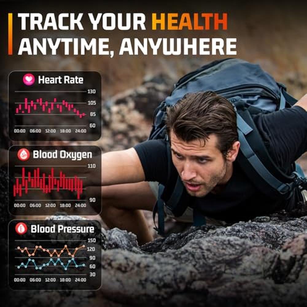 Military Watches: Tactical Smart Watch for Men with 2.06 – In Use