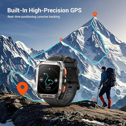 Fitness Watch for Men: Military Smart Watch with GPS – Close-up Detail