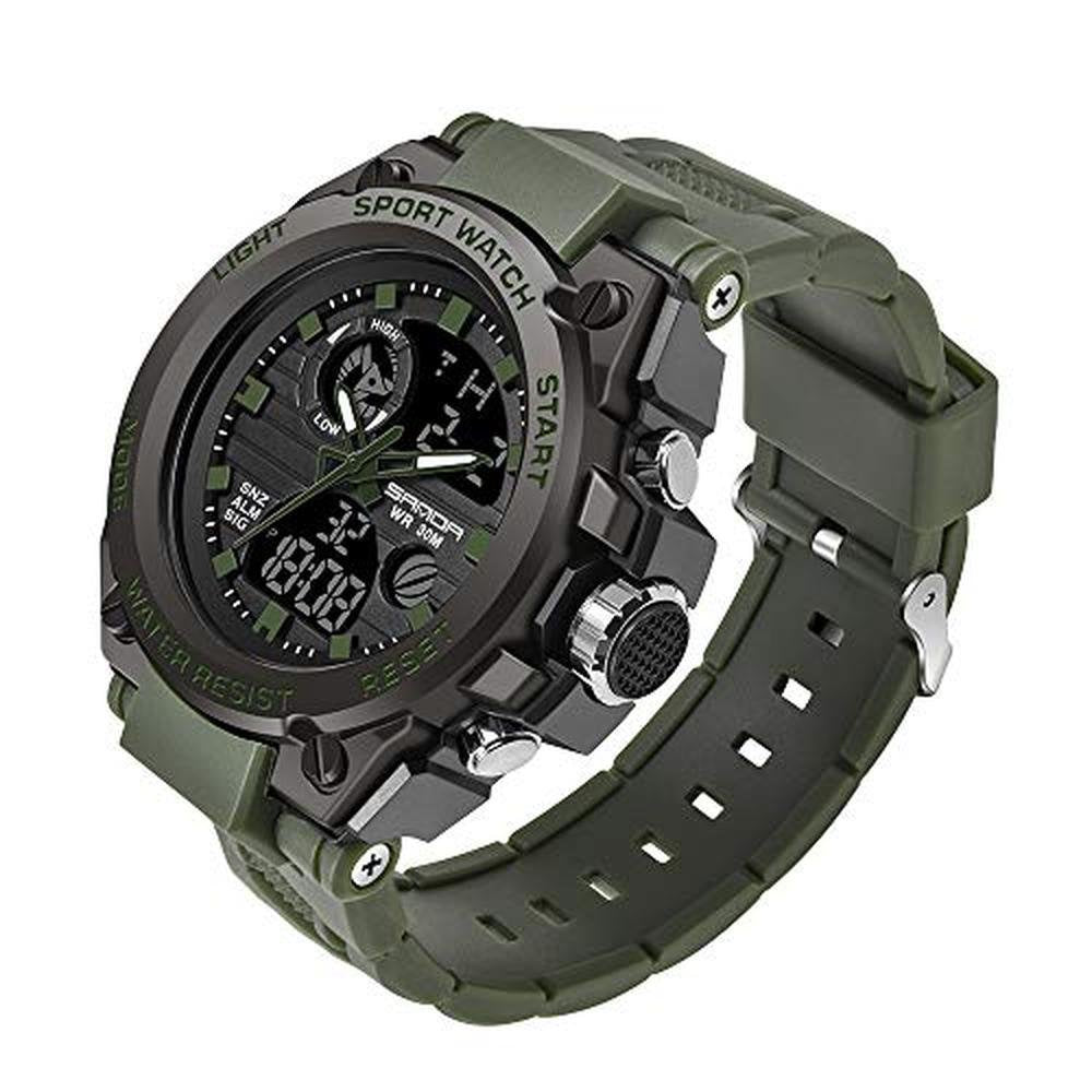 Military Watches: D-Silver Digital Watch Tactical Army – Front View