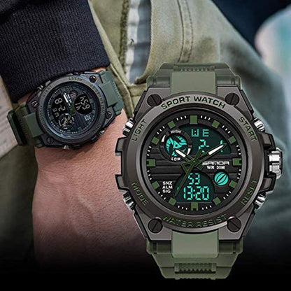 Military Watches: D-Silver Digital Watch Tactical Army – Side View