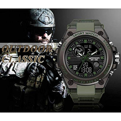 Military Watches: D-Silver Digital Watch Tactical Army – Close-up Detail
