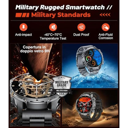 Tracker Military: Premium Smart Watch for Men 1.85 HD – Packaging