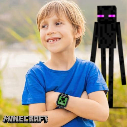 Minecraft Kids Smart Watch: Interactive Touchscreen with – Side View