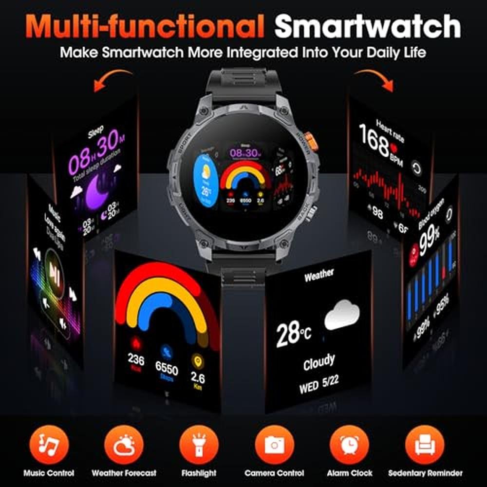 Watch Mingwear: Mingwear Military Smart Watches for Men – In Use
