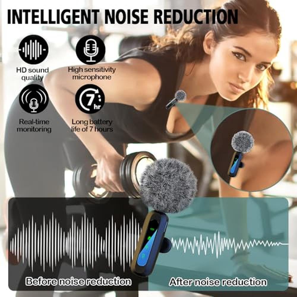 Microphone Lavalier: Mini 3-in-1 Wireless Lavalier – In Use