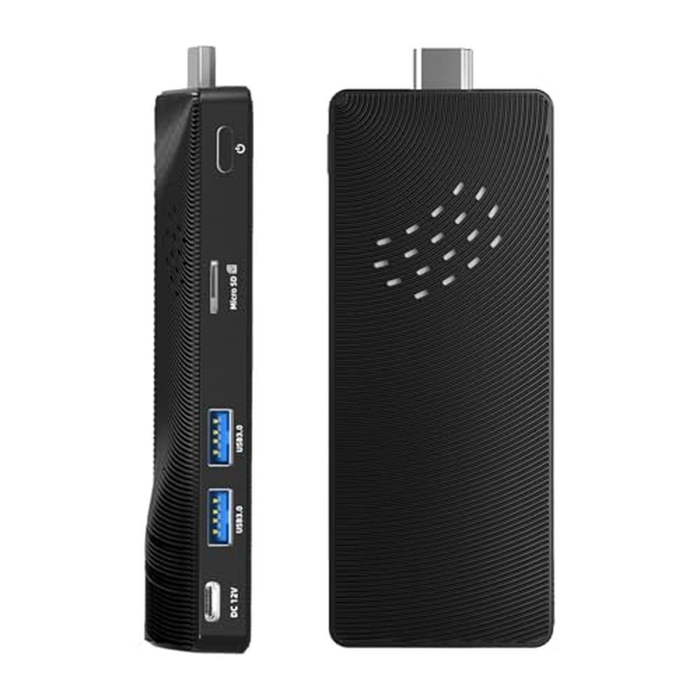 Mini PC Stick: Windows 11 Celeron J4105 8GB RAM 128GB eMMC – Front View