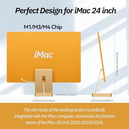 iMac Hub: Minisopuru USB C Hub for 24-inch iMac 2021-2024 – In Use