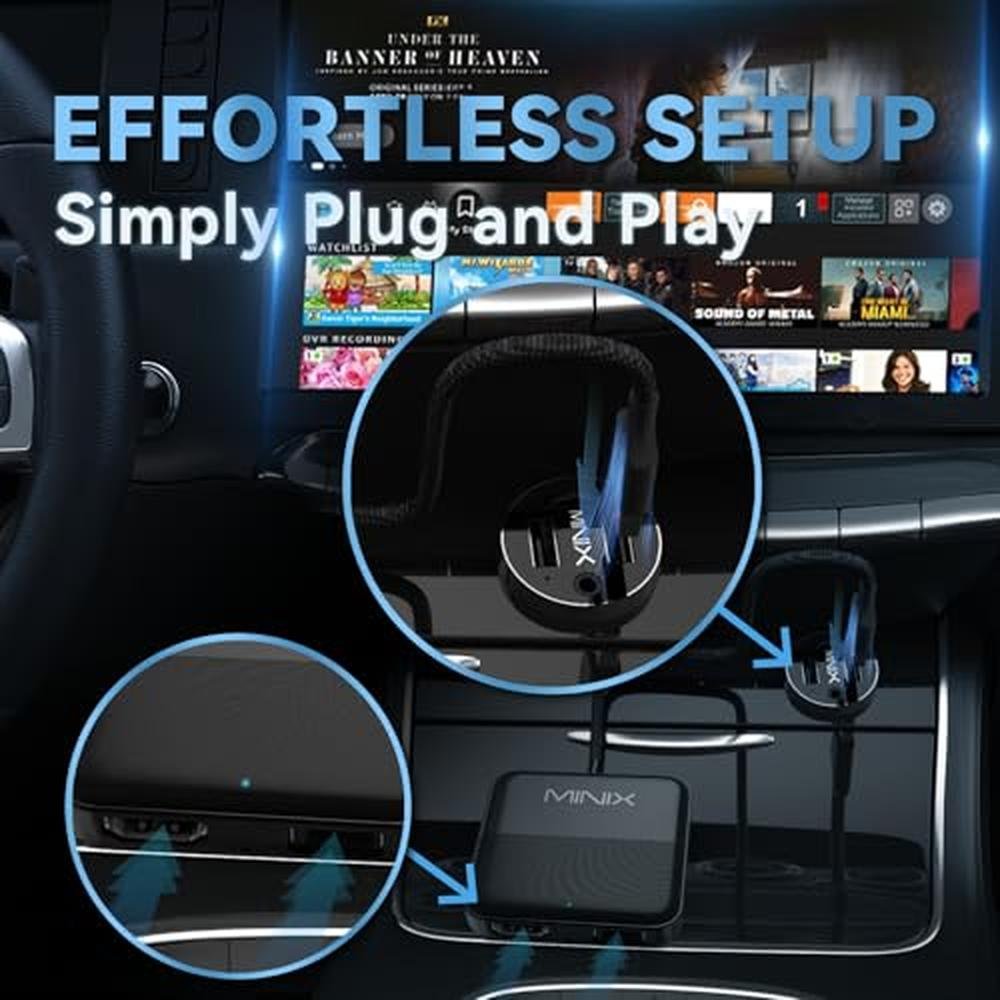MINIX Car TV Mate: Premium CarPlay Adapter – Close-up Detail