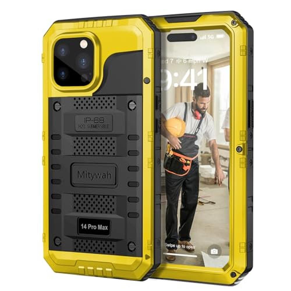 Case Mitywah: Mitywah Waterproof Case for iPhone 14 Pro Max – Front View